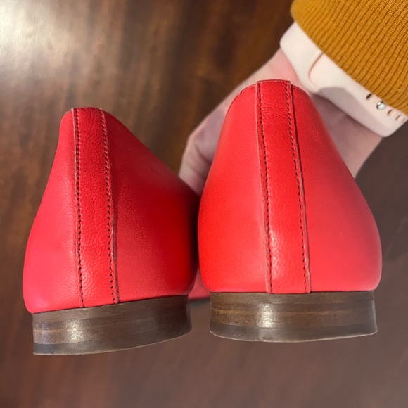 J. Crew Cleo Leather Perforated Leather Loafer - Coral - Picture 3 of 10